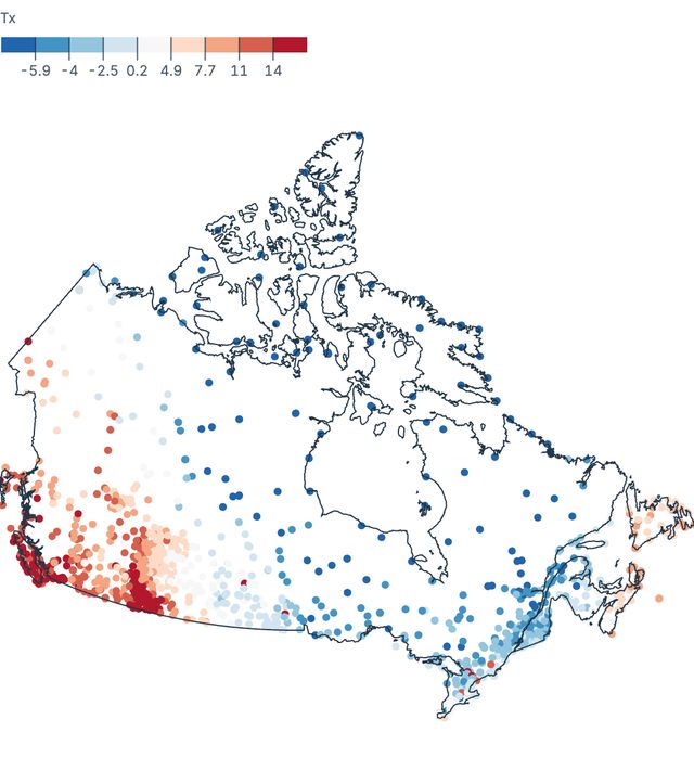 Weather station map